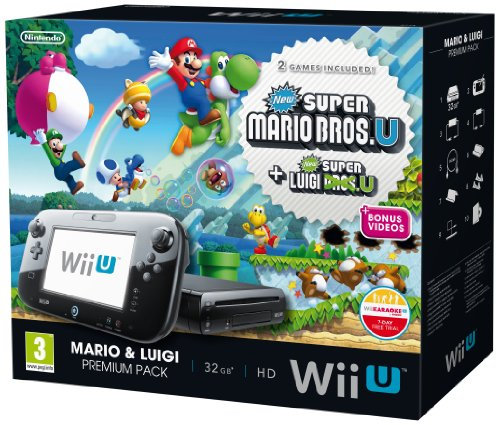 32GB New Super Mario U and New Super Luigi U Premium Pack - Black (Nintendo Wii U)