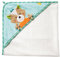 Fehn Badetuch Sleeping Forest - Badehandtuch Kinder Poncho aus Baumwolle - Handtuch mit süßem Fuchs - Babybadetuch mit Kapuze für Babys und Kleinkinder ab 0+ Monaten – Kapuzenhandtuch 80 x 80 cm