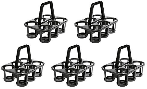 keeeper 10184826000 Flaschenträger, Halter für 6 Flaschen, aus Kunststoff, Graphite (5 Stück)