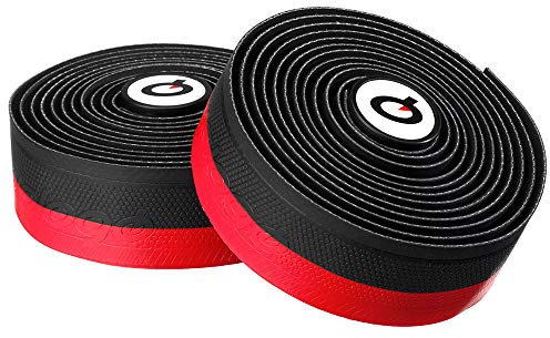 Prologo Onetouch 2 Gel Lenkerband, schwarz/Rot, One Size