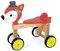 Janod - Baby Forest Fuchs-Laufrad aus Holz, Kleinkind und frühkindliches Lernspielzeug, zum Erlernen von Balance und feinmotorischen Fähigkeiten, ab 12 Monaten, J08010
