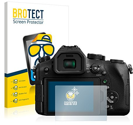 BROTECT Schutzfolie für Panasonic Lumix DMC-FZ2000 | 2 Stück Entspiegelnder Displayschutz Made in Germany Matte Displayschutz-Folie Anti-Reflex Anti-Fingerprint Einfache Montage