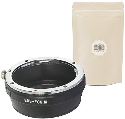 EOS EOSM - Anello adattatore per obiettivo Canon EOS EF EF-S verso corpo macchina Canon EOS M - 100% in metallo - Messa a fuoco infinito conservata - Adaptout marca francese