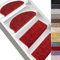 casa pura Hochflor-Stufenmatte Bali - Halbrund oder eckig - 12 Farben Stufenmatten Produziert in Deutschland (halbrund, Rot)