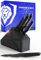DALSTRONG Knife Block Set - 5-Piece - Shadow Black Series - Black Titanium Nitride Coated German HC Steel