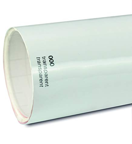 Unbekannt 11€/m² Oracal Plotterfolie Glanz 751c 000 Transparent 126 cm Breite gegossene Plotter Möbel-Folie selbstklebend High Performance cast