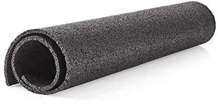 Systafex® Bodenschutzmatte für Fitnessgeräte, Schwarz, 3mm, 125x80 cm, Schutzfunktion für den Boden