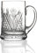 Eburya Scottish Thistle 1 Pint Bierglas - Kristallglas mit Diamantschliff - Handgefertigt in England