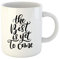 Awowee Tasse à café en céramique avec inscription « The Best Is Yet to Come » - 325 ml - Cadeau idéal ou souvenir pour la famille, les amis, les collègues de travail