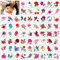 Konsait 66 Blatt Blumen Temporäre Tattoos für Frauen, Blumen Schmetterling Temporäre Tätowierung Aufkleber für Frauen Mädchen Boby Art, Wasserdichte Tattoos Aufkleber für Arm Hand Hals Hals Handgelenk