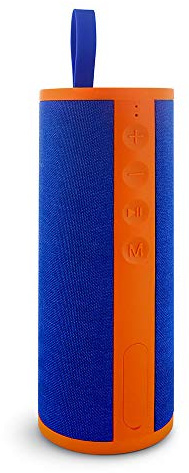METRONIC 477088 Enceinte Portable Xtra Sound Bluetooth 12 W avec entrée Audio et 9 h d'autonomie - Orange et Bleue