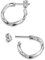 Amberta Pendientes Aro Mujer Plata Ley 925 Italianos | Aros Plata Mujer | Pendientes Aro Retorcido | Pendientes Aro Originales: Aros Abiertos 20 mm
