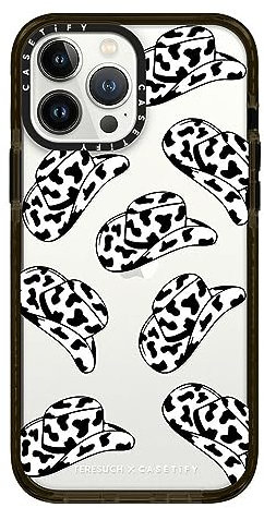 CASETiFY Impact Schutzhülle für iPhone 13 Pro Max [2 m Fallschutz] – The Cowgirl – Transparent Schwarz