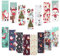 MWOOT 30 Stück Weihnachten Magnetische Lesezeichen, Christmas Magnetic Bookmarks, Süß Schneemann Magnet Seiten Clips Markierungen,Doppelseitiges Bunt Buchmarkierungen für Lesen Zubehör(15 Stile,6x2CM)