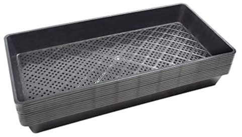 BeGrit 1020 Netz-Bodenschalen zur Bodenblockierung, Sämlingsstarter, Microgreen Pflanzensamschale, 25,4 x 53,3 cm, 10 Stück