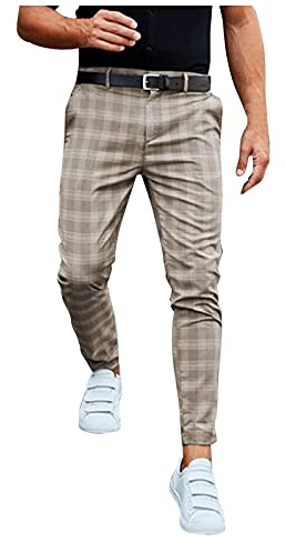 Ronony Herren Hosen Cargo Chino Jeans Sporthose Casual Freizeithose Elastische Taille Hose Slim Fit Trainingshose Jogginghose Baumwolle Fitness Cargo Pants mit Taschen Hose Freizeithose Laufhose