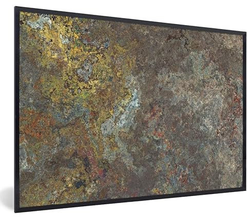 MuchoWow Poster Bilder Wanddeko Deko Wohnzimmer 30x20 cm Rost - Schiefer - Stein - Industrie