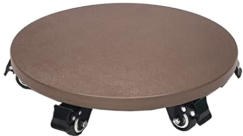 DUNAKE Pflanzenroller Außenbereich, Rollbrett Pflanzen Outdoor, Untersetzer Mit Rollen Rund Blumentopf Untersetzer Plastik Mit Rädern Für Schwere Blumentopf-Untersetzer (Size : 21 inch)