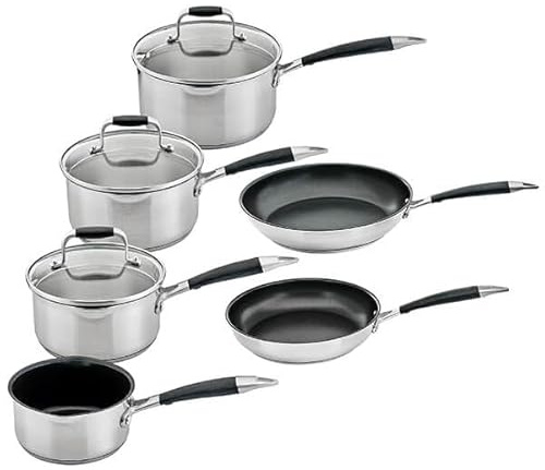 Stoven Soft Touch Induction 5 Piece Cookware Set Plus 28cm Frying Pan