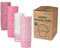 Parmedu 100pcs Baking Paper Cupcake & Muffin Liners - 6cm, pas Besoin de Moule de Cuisson, Épais et Solide, Résistant aux Hautes Températures et à l'huile, Antiadhésif - Série Rose 4 Motifs