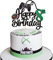 Xsstarmi 1 Pack Happy 8th Birthday Cake Topper Glitter Video Game Cake Pick Game On Controllers Eight Cheers to 8 Years Cake Decoration for Happy 8th Birthday Party Supplies Black