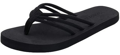 Harssidanzar Sandali da spiaggia leggeri comodi estivi da spiaggia con supporto dell'arco KL221EU,Nero,taglia 37