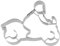 Birkmann, Ausstechform Motorradfahrer, 8 cm, Edelstahl, mit Innenprägung, hochwertige Qualität, 189799