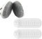 CLKE 100 custodie per casco non tessute estensibili, per casco usa e getta, copri auricolari protettivi per resistente alla polvere e al sudore, 8,5 cm a 10 cm (bianco)