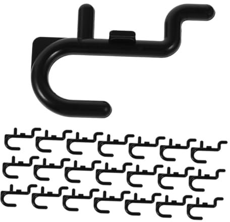 FELTECHELECTR Anzeige 40 Stk Loch Haken Stecktafelhaken Haken zum Aufhängen von Stecktafeln Regal Haken für Wandsteckplatten Garagen-Pegboard-Haken Lochbrett hängendes Brett Speicher Zubehör