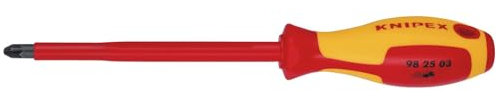 KNIPEX 98 25 03 VDE Isolierter Pozidriv® Schraubendreher, PZ3 x 150 mm
