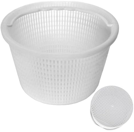 Supatmul Pool Schwimmbecken-Skimmer-Korb 20.3×19.7cm, Standard Ersatz Poolfilterkorb, Mehrzweck-Ersatz-Skimmer-Korb Mit Griff für einfache Entnahme, Ersatz-Korb für Schwimmbecken