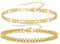 RANKEEF Armband Herren Gold Kettenarmband für Männer Kubanisches Gliederarmband für Männer Figaro-Armbänder Armkette Herren Gold Herrenschmuck Vatertagsgeschenke