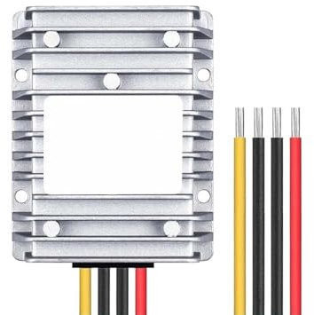 KWWEWEB Convertidor de CC de 30-120v, 36V, 48v, 60v, 72v, 90v, 110v, 120v a 12v, 24V, 20A, regulador de Fuente de alimentación for Dispositivo de Coche de Carrito de Golf(30-120V to 24V,20A)