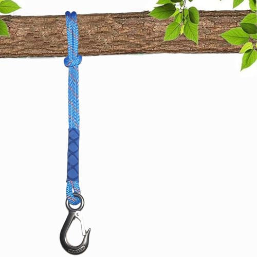 Tread star Hängende Seil,hängematte Befestigung，Schaukel Befestigung, schaukel Outdoor，schaukel Befestigung Befestigungsset für ，Schaukeln Hängematte 2500lbs, 10mm Durchmesser﻿(blau-0.6m-1pack)