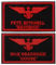 Goose & Maverick lustiger bestickter Aufnäher mit 9,7 x 5,6 cm Klettverschluss bestickte Applikation für Hemden, Rucksäcke, Hüte, Jacken