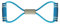 WOEIFGV Widerstandsband, Figur 8, Workout-Schlauch, Stretch-Fitnessband, Arme, Klimmzug für Arme, Brust, Schultertrainer