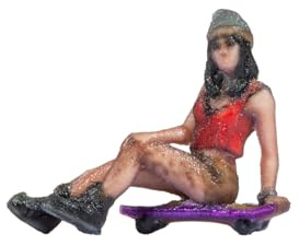 10602 H0 Teenager auf Skateboard