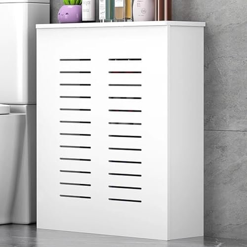 Snaweo Radiator Cover, MDF Radiator Cover Heating Cabinet Shelf, Vented Safety Steam Decorative Radiator Cover, Modern Radiator Cover Grill Shelf Cabinet, Easy Snap Connection(L70xW80xH15cm)