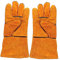 Homoyoyo 1par Guantes De Barbacoa Resistentes Al Calor De Piel De Vaca Para Cocinar Y Hornear Protección De Antebrazo Guantes Para Asar Al Aire Y Camping