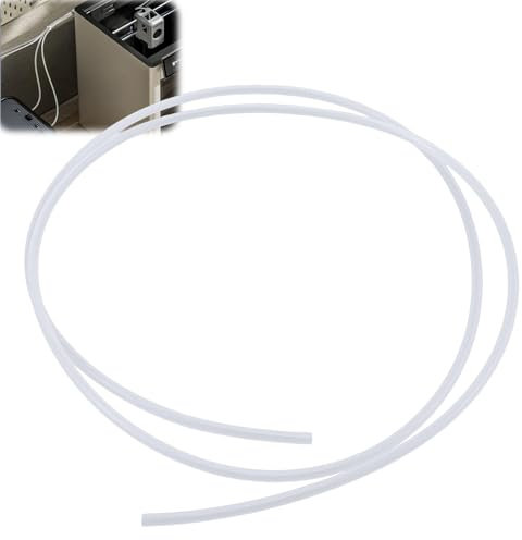 TYBYBB PTFE Schlauch 2.5mm x 4mm PTFE Tube 1.2m Reibungsarmer Teflon Tube, 3D Drucker Zubehör Kompatibel mit Bambu Lab A1/A1 mini/P1P/P1S/X1C, Creality K1/K1 Max/Ender 3 V3 (1.2M)