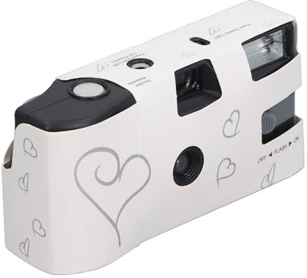 Fotocamera a Pellicola 900mAh Impostazione Manuale Completa Otturatore Flash Monouso con 16 Pellicole a Colori da 35 Mm Fotocamera a Pellicola retrò per Viaggi di Nozze di
