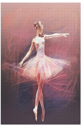 Ballett – Puzzle 1000 Teile, Holzpuzzle, Herausforderndes Geschicklichkeitsspiel Für Die Ganze Familie, Kinder Erwachsenenpuzzle Ab 12 Jahren （78×53cm）