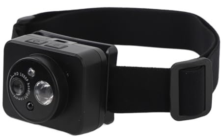 Pyhodi 1080p -Kopfmontage -Actionkamera, Intelligenter Sensor -Camcorder für Nacht Im Freien, mit Einstellbarer Beleuchtung und Einfacher Videokomprimierung, LED -Scheinwerfer Wearable
