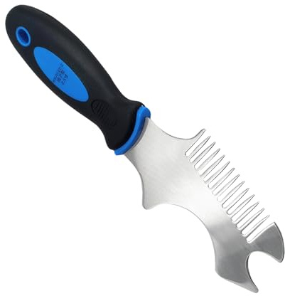 Paint Brush, Cleaner Comb, 8.87 Inches with Can Painting Project Prep Opener Stainless Steel, Paint Roller Cleaning Brushes for Home Improvement, Putty Cleanup and Coating Repair