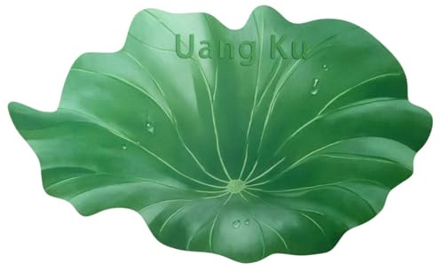 Uang Ku Bath Mat Non Slip Anti Mould Super Absorbent Quick Dry Bathroom Floor Mat Machine Washable Shower & Kitchen Rug 50 x 80cm Green
