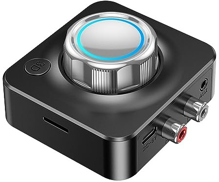 Cvoepobey Wireless Bluetooth 5.0 Audio Receiver Dual Channel Interface Bluetooth Receiver For Car Phone Connection To Old Speaker