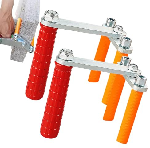 Trasportatore per Compensato 2 Pezzi, Attrezzo Porta Compensato Regolabile, Pinza Spostamento Lastre per Manipolazione Materiali in Fogli Grandi Pannelli Ristrutturazione Casa Cantieri Edili