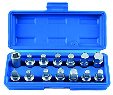 Laser 3175 Drain Plug Key Set 3/8D 14pc