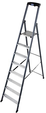 KRAUSE | Alu-Stufenstehleiter | eloxiert | 8 Stufen