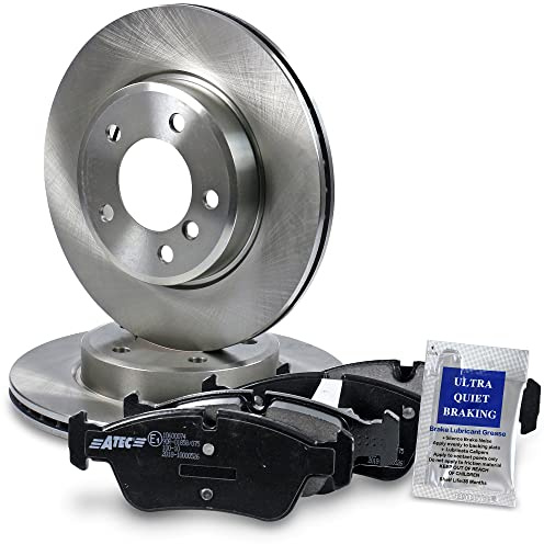 BESTPRICE Bremsenset Vorderachse inkl. Bremsscheiben Belüftet Ø 300 mm + Bremsbeläge vorne, Kompatibel mit BMW 3er (E46) Cabrio Compact Coupe Touring, Z3 Coupe (E36) Roadster, Z4 Roadster (E85)